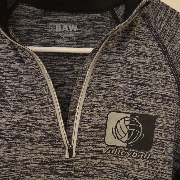 Women's Gray Quarter-Zip Jacket - Picture 3 of 3